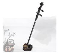 Erhu Chinese 2-string Violin, Fiddle Musical Instrument + Free Accessories Professional Black Sandalwood Erhu With Engraved Dragon Head For Beginners Professional And Advanced Performances(Black-A)