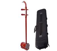 Erhu Chinese 2 Strings Violin, Traditional National Instruments, Plum Window Full Chinese Charm, With Free Accessories And Case, For Beginner Entry Level