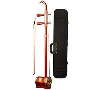 Erhu Chinese Traditional Classical Red Sandalwood Erhu Musical Instrument Beginners Practice and Test The 2-String Violin Huqin Full Set of Accessories (Color : Red)