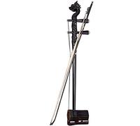 Erhu Classical Traditional Ethnic Handmade Erhu Musical Instrument Chinese Art Classic 2-String Violin Huqin Black Dragon Head Design (Color : Black Size : 8112.58.7cm)