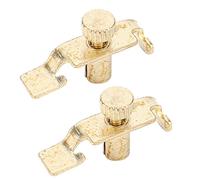 Erhu Fine Tuner Professional Metal Clip String Tune Adjuster Instrument Accessories Golden Color 2Pcs Set for Erhu Players Musicians