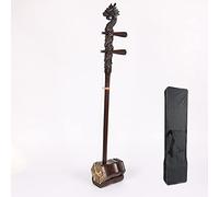 Erhu Two Stringed Chinese Violin Fiddle, With Engraved Dragon Head, Traditional National Music Instruments, With Free Accessories And Case, For Beginner Entry