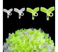 ERHUAN Fishing Hook Protector, 120 Pieces Treble Hook Covers, 4 Sizes, Yellow and White