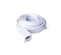 ERHUO 3m BT to BT Extension 4 wire Flat Home Telephone Phone Cable Lead Cable Extension Cable for BT UK Landline Phone Cord Home & Office Fax (3m)