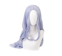 Eri Anime Wigs 90cm Long Blue Grey Mixed Heat Resistant Synthetic Hair Halloween Cosplay Wig + Wig Cap