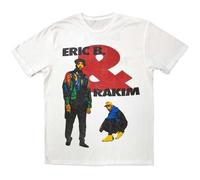 Eric B & Rakim Men's Don´t Sweat Back Print Cotton T-Shirt in White | Size: Medium Eric B & Rakim White M
