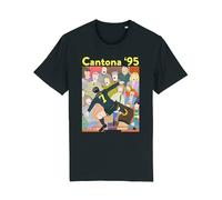 Eric Cantona 95 Mens Football T-Shirt, Kung Fu Kick Controversy, Cult Hero Tee Made from Organic Cotton