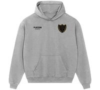 Eric Cantona Logo 2 Men's Casual Hoodie - Gray / 2XL