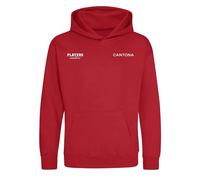 Eric Cantona Logo Kids Hoodie - Red / 7-8 years