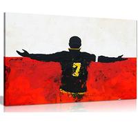 Eric Cantona Manchester United Canvas Wall Art Picture Print (18x12in)