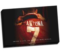 Eric Cantona Manchester Utd Football Club Canvas Print Picture 30 x 20 inch Canvas Art Print Picture Poster, Ready To Hang New
