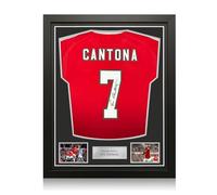 Eric Cantona Signed Manchester United 2024-25 Football Shirt. Framed