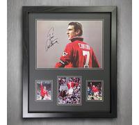 Eric Cantona Signed Manchester United Photo - Framed