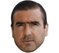 Eric Cantona (Young) Celebrity Mask, Flat Card Face, Fancy Dress Mask