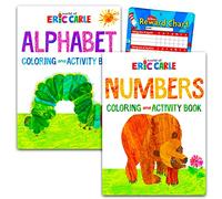 Eric Carle Activity and Coloring Book Set ~ 2 Eric Carle Kids Activity Books Featuring Alphabet and Number Learning with Dr. Seuss Rewards Chart (Eric Carle Books)