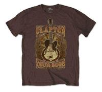 Eric Clapton T Shirt Tour 2008 Logo Official Mens Brown S