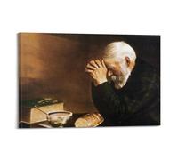 Eric Enstrom Grace Man Praying Over Bread Poster Picture Print Wall Art Painting Canvas Artworks Idea Room Aesthetic 08x12inch(20x30cm)