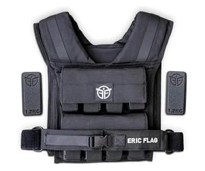ERIC FLAG Weighted Vest 20kg for Men & Women - Adjustable Weighted Vest with Removable Weights - Comfortable & Durable, 1000D Oxford - Ideal for Crossfit, Calisthenics, Running & Strength Training