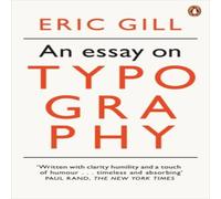 Eric Gill An Essay on Typography Paperback Book Eric Gill Multicolor