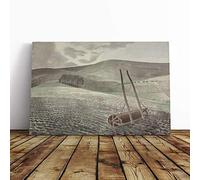 Eric Ravilious Downs in Winter Canvas Print | Gallery Wrapped 30mm Frame Wall Art | 20x14 inches | Ready to Hang | Modern Landscape Picture | Living Room Bedroom Lounge Office
