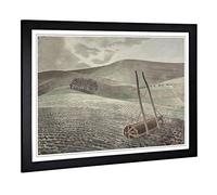 Eric Ravilious Downs in Winter Framed Wall Art Print A2 Black