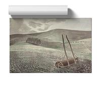 Eric Ravilious Downs in Winter | Unframed Wall Art Print | Ready to Frame Poster | Modern Home Decor Picture | Artwork for Living Room, Bedroom, Kitchen or Office | A2 (42x59.4 cm)