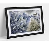 Eric Ravilious Essex Farmhouse Framed Wall Art Print Picture - A2 - Black Frame