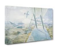 Eric Ravilious Hurricane in Flight 2 Classic Painting Canvas Wall Art Print Ready to Hang, Framed Picture for Living Room Bedroom Home Office Décor, 30x20 Inch (76x50 cm)