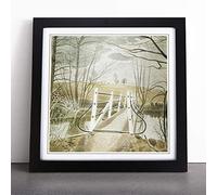 Eric Ravilious Iron Bridge | Framed Wall Art Print | Modern Home Decor Picture | Ready to Hang Artwork for Living Room, Bedroom, Kitchen or Office | Multiple Sizes