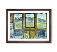 Eric Ravilious Train Landscape Framed Wall Art Print A2 Walnut