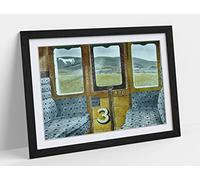 Eric Ravilious Train Landscape Framed Wall Art Print Picture - A4 - Black Frame