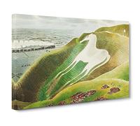 Eric Ravilious Westbury Horse Canvas Print | Gallery Wrapped 30mm Frame Wall Art | 20x14 inches | Ready to Hang | Modern Animals Picture | Living Room Bedroom Lounge Office
