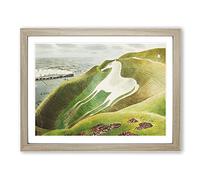 Eric Ravilious Westbury Horse Classic Painting Framed Wall Art Print, Ready to Hang Picture for Living Room Bedroom Home Office Décor, Oak A2 (64 x 46 cm)