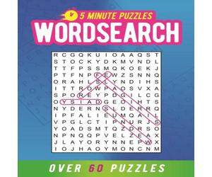 Eric Saunders 5 Minute Puzzles: Wordsearch Paperback Book Eric Saunders Multicolor