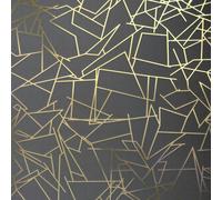 Erica Wakerly Angles Gold and Lead Grey Wallpaper - A4 sample