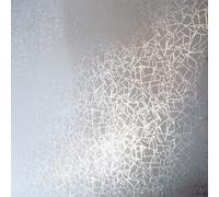 Erica Wakerly ANGLES Silver and White Wallpaper - 10m roll