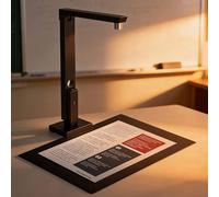 ERICAT 1200 Pro Portable Document Scanner, 12MP Foldable Document Camera, Fast Scan 1s/Page & Capture Size A4, Easy-to-Use & Travel-Friendly Mobile, for Education and Conferencing(Not for Books)