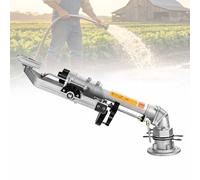 ERICAT 360° Rotating Impulse Impact Sprinkler, 50mm Impact Sprinkler with 5 Replacement Nozzle & Welding Francs, Efficient Irrigation & Rotate Uniformly, for Industrial Agricultural Irrigation