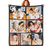 ERICAT Custom Blanket with Picture Text Customized Blanket Throws Personalized Blanket Customizable Blanket Photo Blankets Customize Valentines Day Gifts for Mom Dad Couple Girlfriend Boyfriend