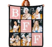 ERICAT personalised blanket with Photo Text custom blanket customised blanket Throws customisable blanket Picture Blankets customized Valentines Day Gifts for Mom Dad Couple Girlfriend Boyfriend