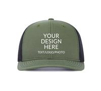 ERICAT Personalised Cap Custom Baseball Cap Add Photos/Logo/Text to Design Your Trucker Cap Personalized Sun Hat for Men & Women Adjustable