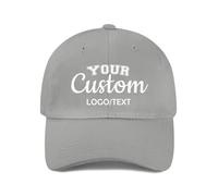 ERICAT Personalised Caps Custom Baseball Caps for Men Women,Add Your Logo Picture Text Adjustable Trucker Hat Cotton Unisex Sports Casual Dad Hats