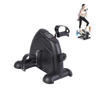 ERICAT Under Desk Bike Pedal Exerciser, Mini Exercise Bike with Digital LCD Display, Adjustable Pedal Resistance and Automatic Counting, Saving Space and Lightweight, For Legs, Arms Exercise