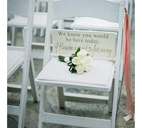 EricauBird We Know You Would Be Here Today If Heaven Weren't So Far Away Wooden Wedding Sign Wooden Sign Wood Plaque Wall Art Wall hanger Home Decor 15x35cm ji067