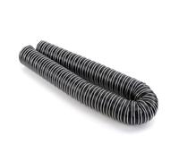 EricAuto 60mm / 76mm Diesel Heater Duct Pipe Hose - High-Temp Silicone Air Ducting for Cars, Trucks, Campers, Caravans, Boats, and Machinery (100cm, Black) (60mm)