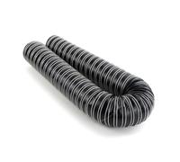 EricAuto 60mm / 76mm Diesel Heater Duct Pipe Hose - High-Temp Silicone Air Ducting for Cars, Trucks, Campers, Caravans, Boats, and Machinery (100cm, Black) (76mm)