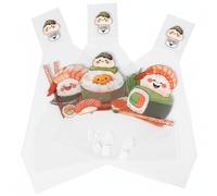 Ericetion 100 Pcs Cartoon Triangle Onigiri Wrappers Bags, Japanese Rice Balls Packaging Bag, Onigiri Wrappers Bags Sushi Bento Accessories