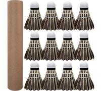 Ericetion 12 Pack Badminton Shuttlecock, Feather Badminton Birdies Balls, High Speed Training Sport Badminton Balls Durable Badminton Shuttles for Outdoor Indoor