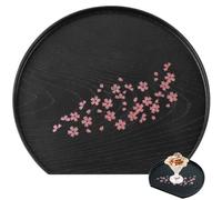 Ericetion 1pc Plastic Dinner Plate, Serving Tray, Japanese Tea Plate, Storage Plate, Dessert Snack Plate, Half Moon Tableware