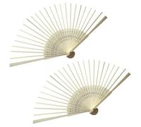 Ericetion 2pcs Hand Fan Skeletons Accessories Bamboo Bones Chip for Chinese Style Folding Fan Diy Handmade Craft Ornaments